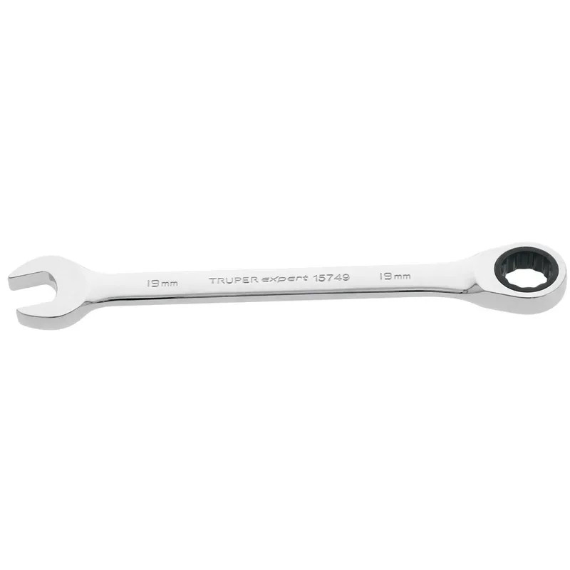 Llave Boca Mixta Ratchet 19mm ACrVanadio Truper 15749
