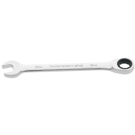 Llave Boca Mixta Ratchet 19mm ACrVanadio Truper 15749