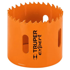 Sierra de copa Bimetalicas 2 1/4" o 57.1mm, dientes de acero alta velocidad, Para metal y Madera, COBI-2-1/4 18099 Truper