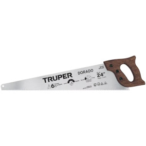 Serrucho Dorado 24" Espesor 0.8mm, DPP 7 en acero alto carbono templado, STD-24 18170 Truper