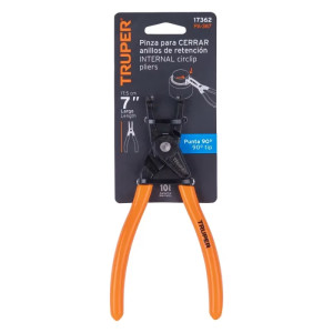 Alicate para Cerrar Anillos de Retención 90° 6-3/4" Mango de PVC, Truper 17362