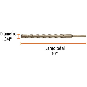 Brocas SDS Plus 3/4" x10" Concreto Truper 101148