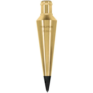 Plomada de Laton 227g, para Topografia Plomeria y Construccion, PLOM-8 17070 Truper