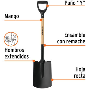 Lampas Recta T-1000 41" 22x51x104cm PuñoY Plastico Truper 11173