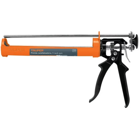 Pistola para Silicona Tipo Esqueleto Reforzado Doble varilla de Empuje, Truper 17558
