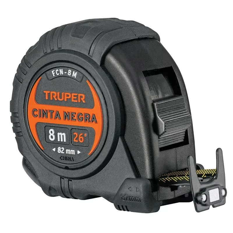 Winchas Flexometro Cinta Negra 8M TPR ABS Truper 11747