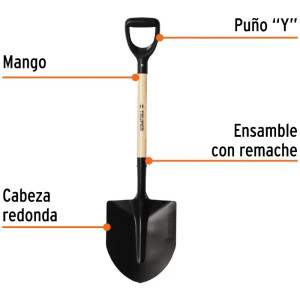 Lampas Cuchara T-1000 39-1/2" 27x46x100cm PuñoY Plastico Truper 11171