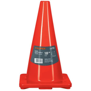Conos de Precaucion 45 cm, Resistente a Impactos, Peso 1.05 kg, CONO-45 13120 Truper