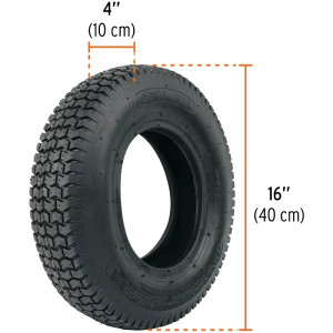 Llantas 16" x4" Neumatica Reforzada llanta sola sin camara, N 11850 Truper