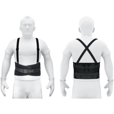 Faja con Tirantes y Cinturon ajustable Talla XG 44-48, cierre con velcro, FAJA-XLX 10956 Truper