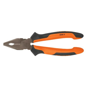 Alicate Universal Aislado Electricista 8" Comfort Grip, Truper 17330