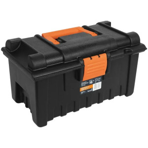 Caja para Herramientas Plastica Largo 16", Ancho 9", Alto 8 1/2", Peso 1.2 kg, CHA-16N 19790 Truper