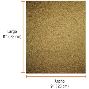 Lijas para Madera G150 x25u 230x280mm OAluminio Truper 11613