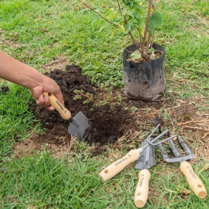 Juego de 4 Herramientas para Jardin 6 Pulgadas, Transplantador, cuchara, bieldo, cultivador, JJ-4 15030 Truper