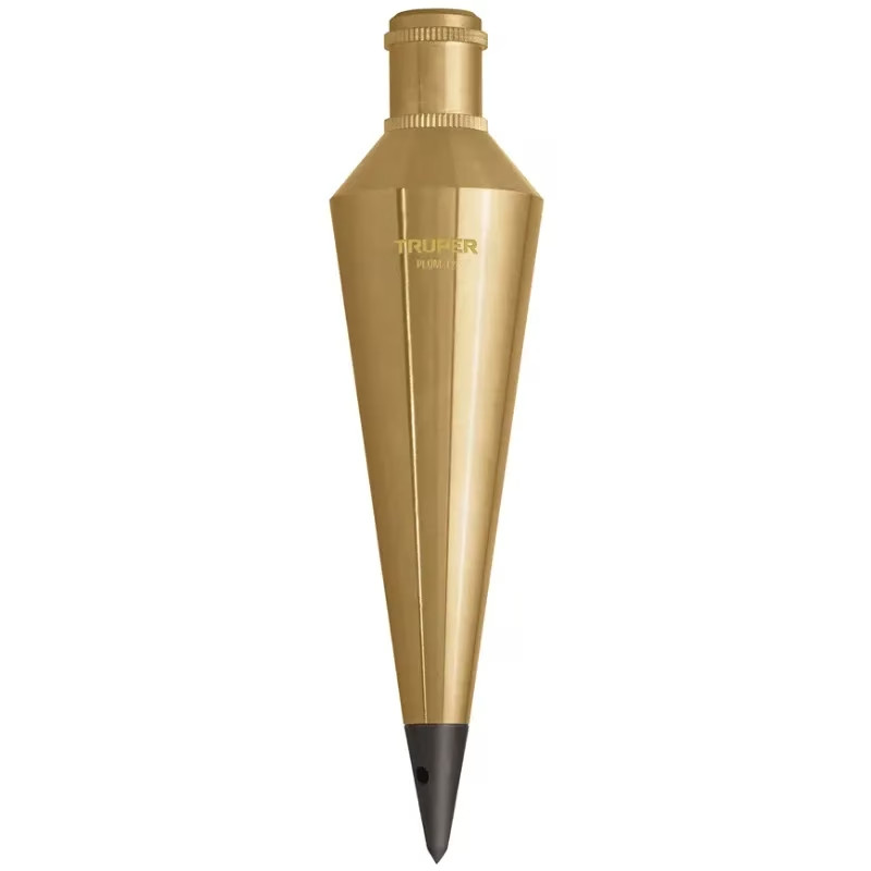 Plomada de Laton 340g, para Topografia Plomeria y Construccion, PLOM-12 17071 Truper