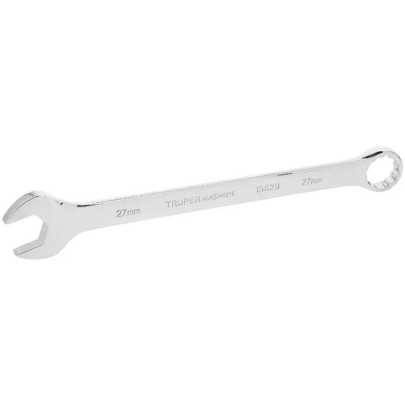 Llave Boca Mixta 27mm Combinada CrVanadio ELarga Truper 15629