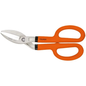 Tijera para Hojalatero Angulada 10", en acero al carbono, mango vinil acoginado, TH-10C 18523 Truper