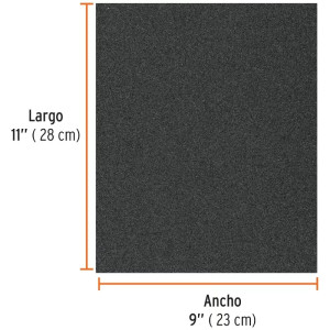 Lijas de Agua G280 x25u 230x280mm CarburoSilicio Truper 11625