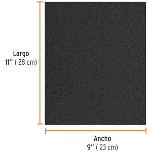 Lijas de Agua G320 x25u 230x280mm CarburoSilicio Truper 11626