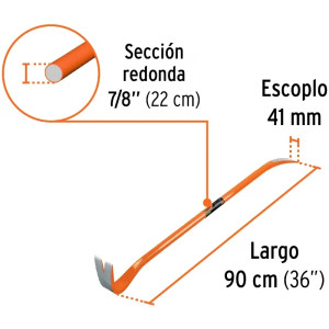 Pata de Cabra 7/8" x90cm 3.4kg Truper 102671