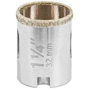 Sierra de copa 1 1/4" o 31.7mm, con borde de diamante, alto rendimiento, cortes finos y rapidos, COAZ-1-1/4 17128 Truper