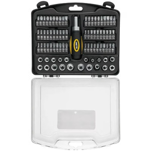 Juego de herramientas 81 Piezas con Estuche de Plastico, Encastre 1/4 ", JUDA-81P 23972 Pretul