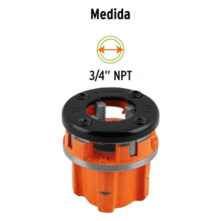 Dado para Tarraja 3/4" Cuerda 14 NPT Compatible con TA-850 TA851, D-850-3/4 13076 Truper