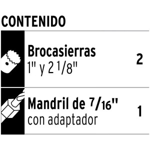 Juegos de Sierras para Instalar Cerraduras 3 Piezas, Truper 100816