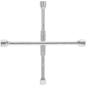 Llave de Rueda Auto Plegable Pulidas y Cromada 14" 17mm, 3/4",13/16",7/8", LLCR-14X 15484 Truper