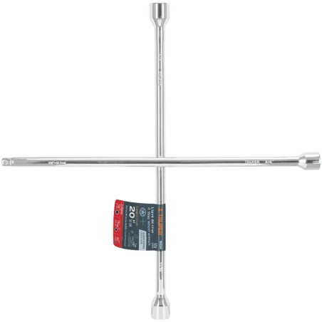 Llaves de Rueda 20" en Cruz 3/4 13/16 7/8 Cuadro 1/2 Usar otros Dados PulidaCromada Truper 18024