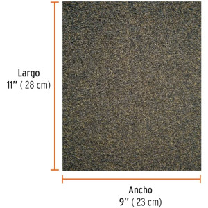 Lijas para Madera G50 x25u 230x280mm OAluminio Truper 11608
