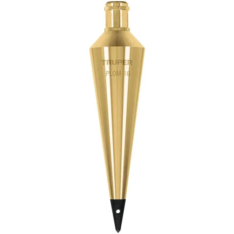 Plomada de Laton 454g, para Topografia Plomeria y Construccion, PLOM-16 17072 Truper