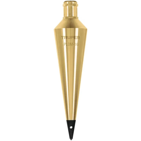 Plomada de Laton 454g, para Topografia Plomeria y Construccion, PLOM-16 17072 Truper