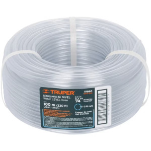 Manguera de Nivel 1/4" Espesor 0.7mm, 100 Metros Peso 2Kg, MAN-1/4N 19860 Truper