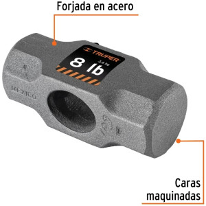 Cabezas de Comba Octagonal 8 Lb Ojillo Ovalado Truper 10588