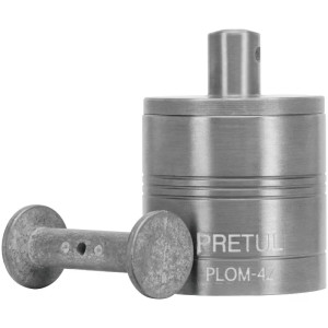 Plomada Metalica con Centro 675g, Para Uso en plomeria y construccion, PLOM-4Z 22464 Pretul