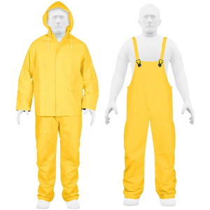 Conjunto Impermeable 2 Piezas 100% PVC espesor 0.35mm, Talla L, No propaga la llama, TRA-PRO-L 14419 Truper