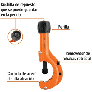 Cortador de Tubo de Cobre Apertura 2", Incluye Cuchilla de Repuesto, COTA-50 12859 Truper