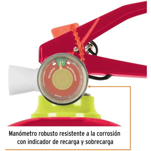 Extintor Recargable 1kg Portatil Inc. Polvo Tipo ABC, Casas Autos, Truper 100276
