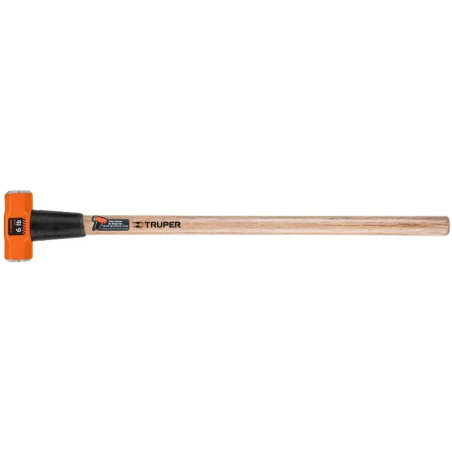 Combas 6lb Octagonales Mango36" Cara Maquinada con protector termoplastico, MD-6M 16509 Truper