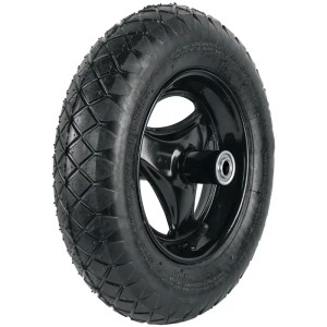 Llantas completa 16" x3" Neumatica Reforzada Rodamientos Alta durabilidad, RN-P 25006 Truper