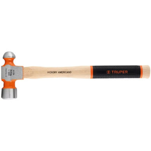 Martillo 40oz de Bola Boca1-5/8" Mango16-1/2", Grabado Laser Antiderrapante, MB-40 16905 Truper