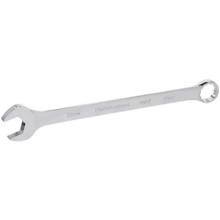 Llave Boca Mixta 32mm Combinada CrVanadio ELarga Truper 13817