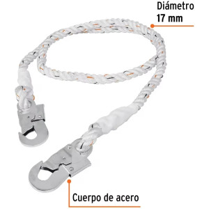 Cables de Posicionamiento 2m GAcero Seguridad Proteccion 2268kg Truper CAB-5489-20 14436
