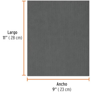 Lijas de Agua G1500 x25u 230x280mm CarburoSilicio Truper 11647