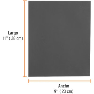Lijas de Agua G2000 x25u 230x280mm CarburoSilicio Truper 11648