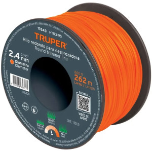 Hilo Redondo para desbrozadora 2.4mm x262M Carrete, HTR3-95 17643 Truper