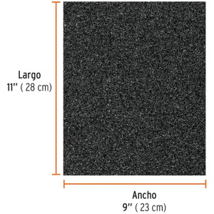 Lijas de Agua G60 x25u 230x280mm CarburoSilicio Truper 11646