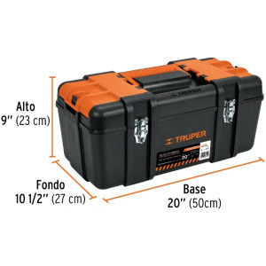 Cajas para Herramientas 20" 50x27x23cm Industrial Truper 102435