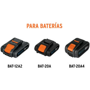 Cargador de Bateria Ion Litio 12V 18V para ROTI-18A2 TAL-18A2 TALI-12A2, CAR-INA2-2 12336 Truper